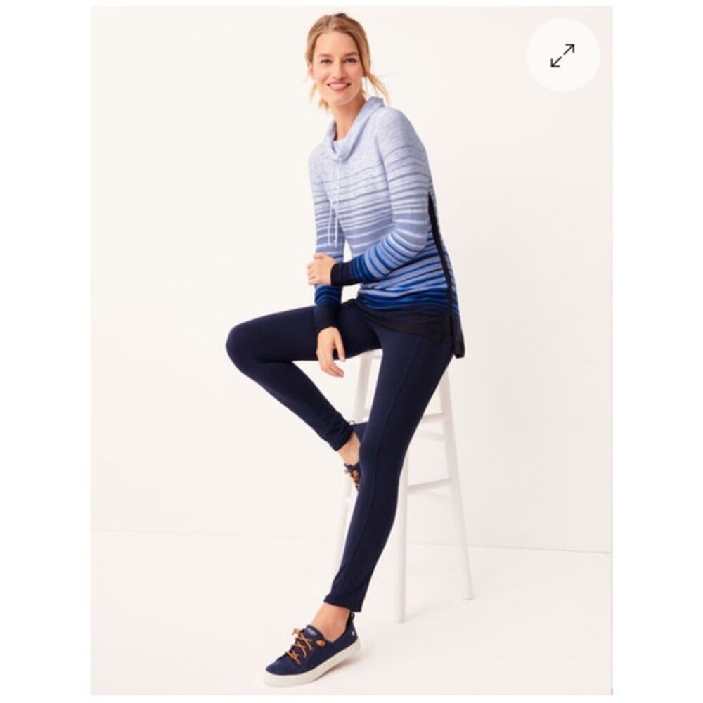 T By Talbots Drawstring Cowlneck Lightweight Swea… - image 2